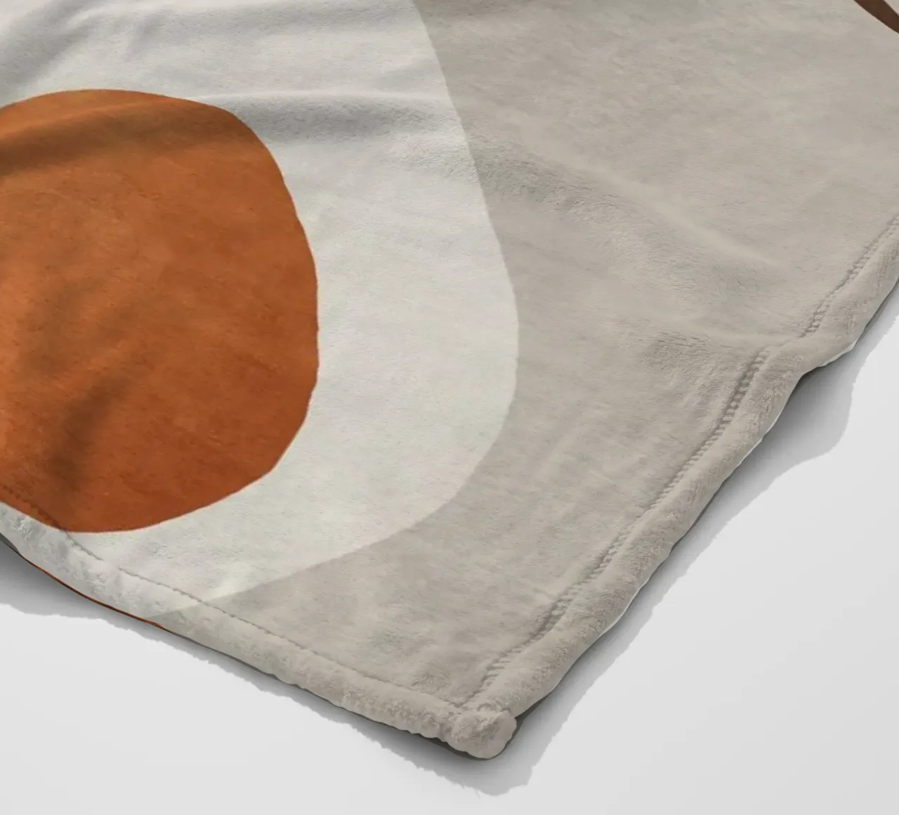 minimalist abstract boho illustration coperta in pile da vintageshop