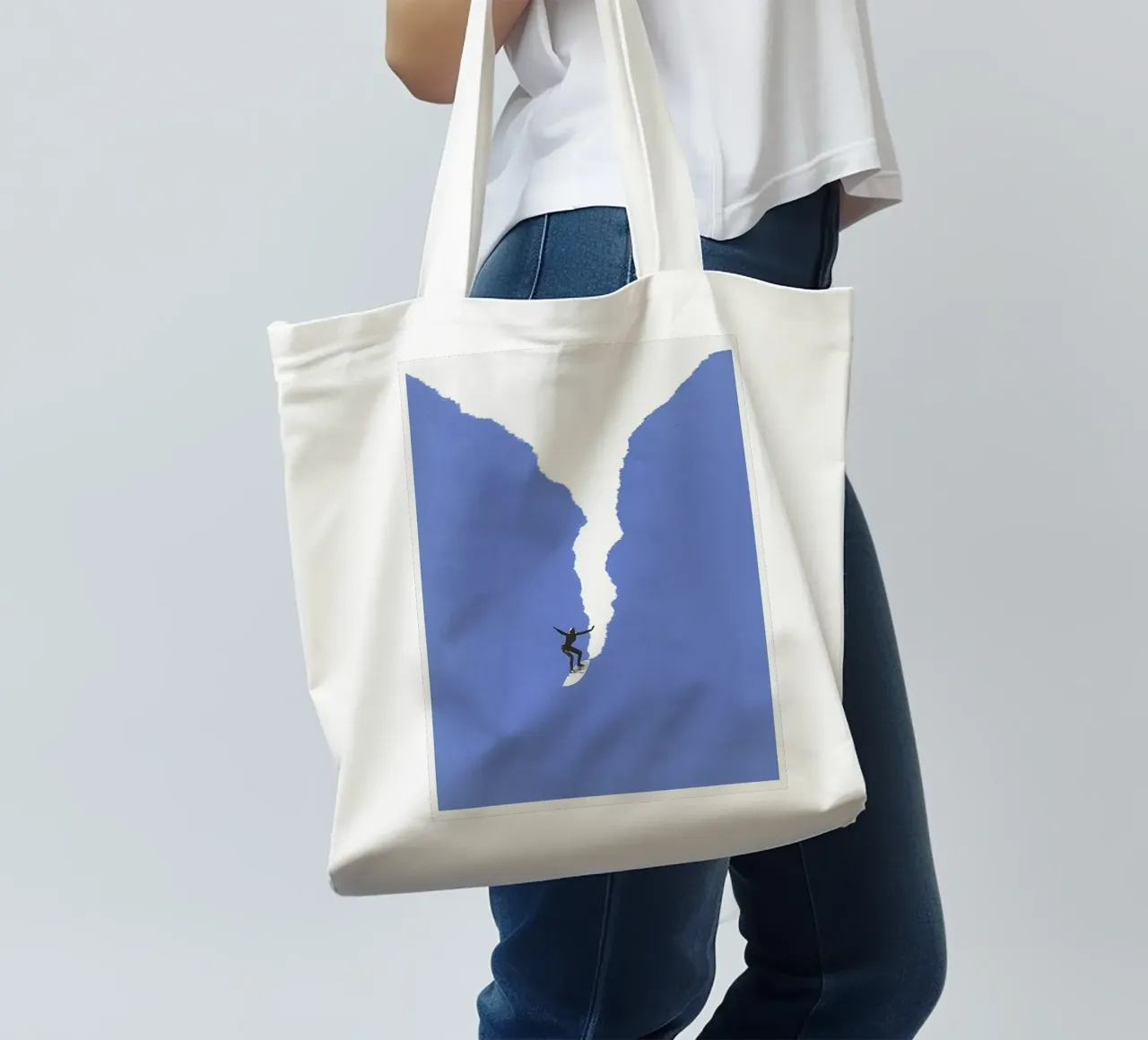 i Love Surfing tote bag by cosmos studio