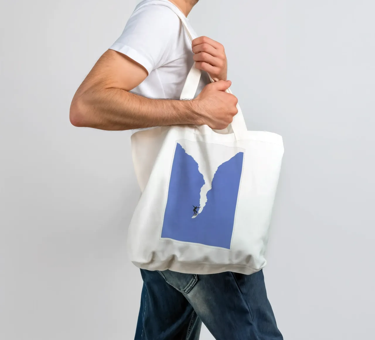 i Love Surfing tote bag by cosmos studio