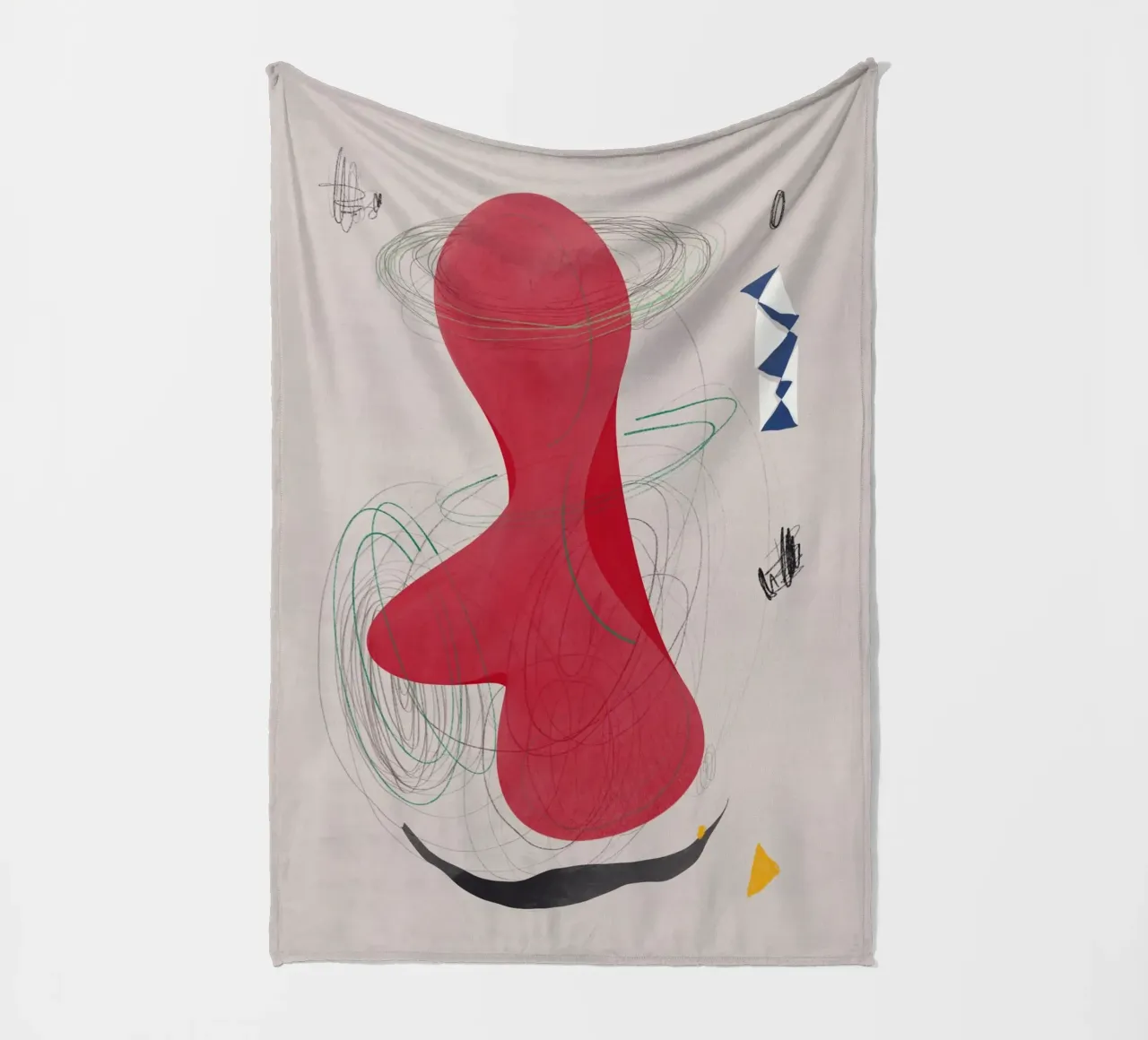 Abstrakte Zusammensetzung Fleecedecke von Little Dean