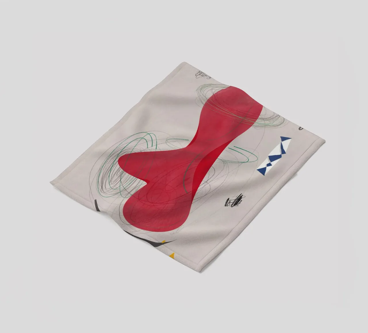 Abstrakte Zusammensetzung Fleecedecke von Little Dean