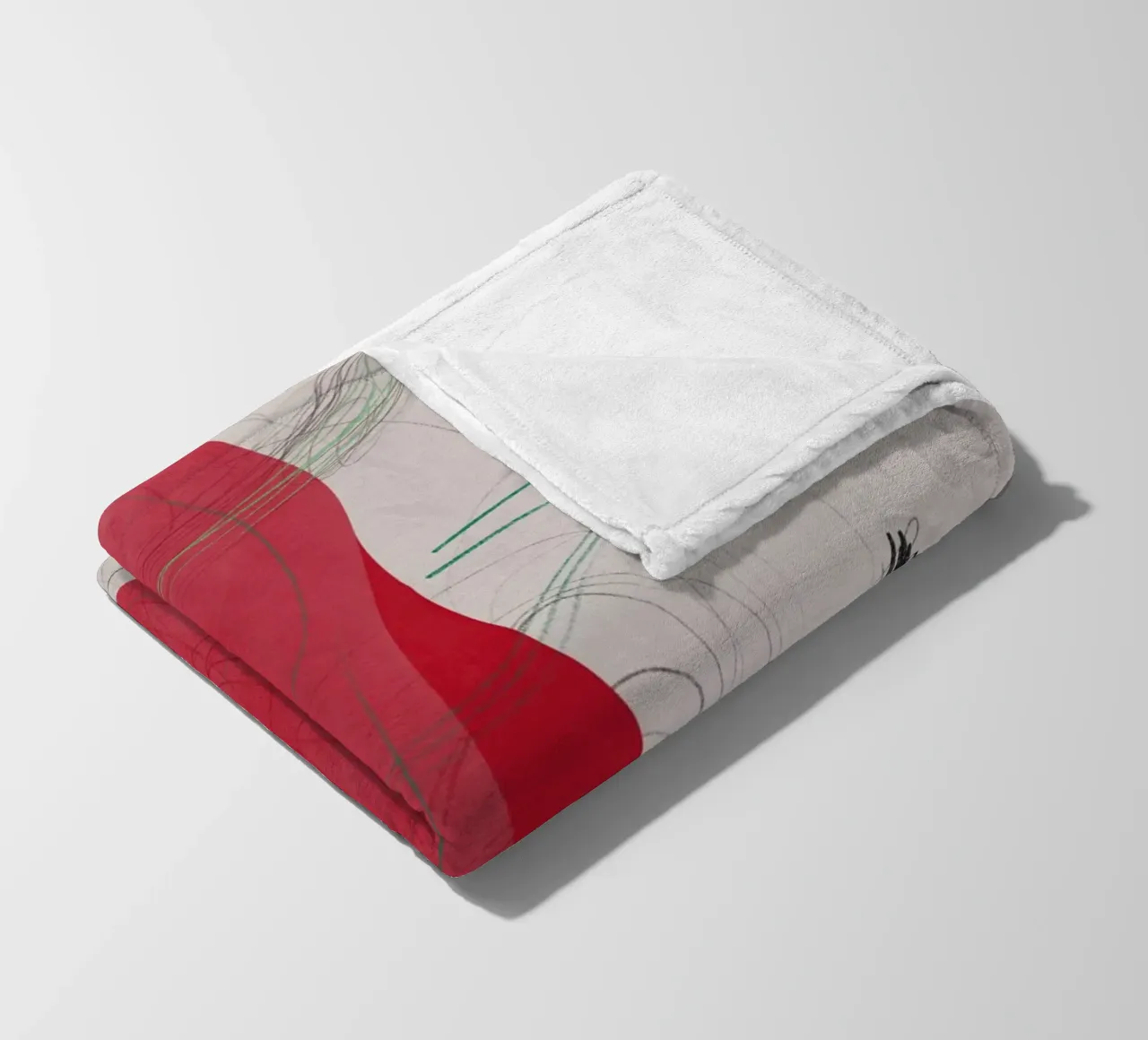 Abstrakte Zusammensetzung Fleecedecke von Little Dean