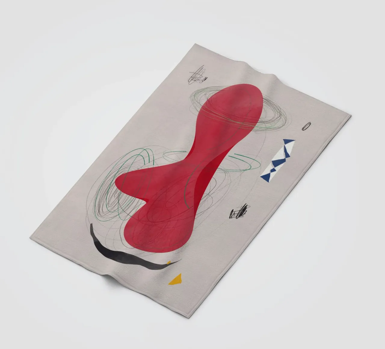 Abstrakte Zusammensetzung Fleecedecke von Little Dean