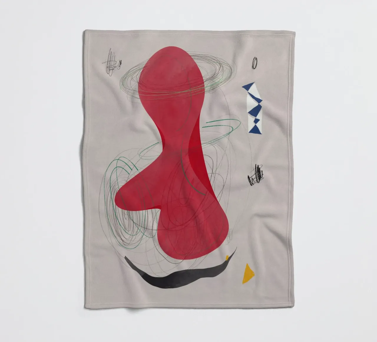 Abstrakte Zusammensetzung Fleecedecke von Little Dean