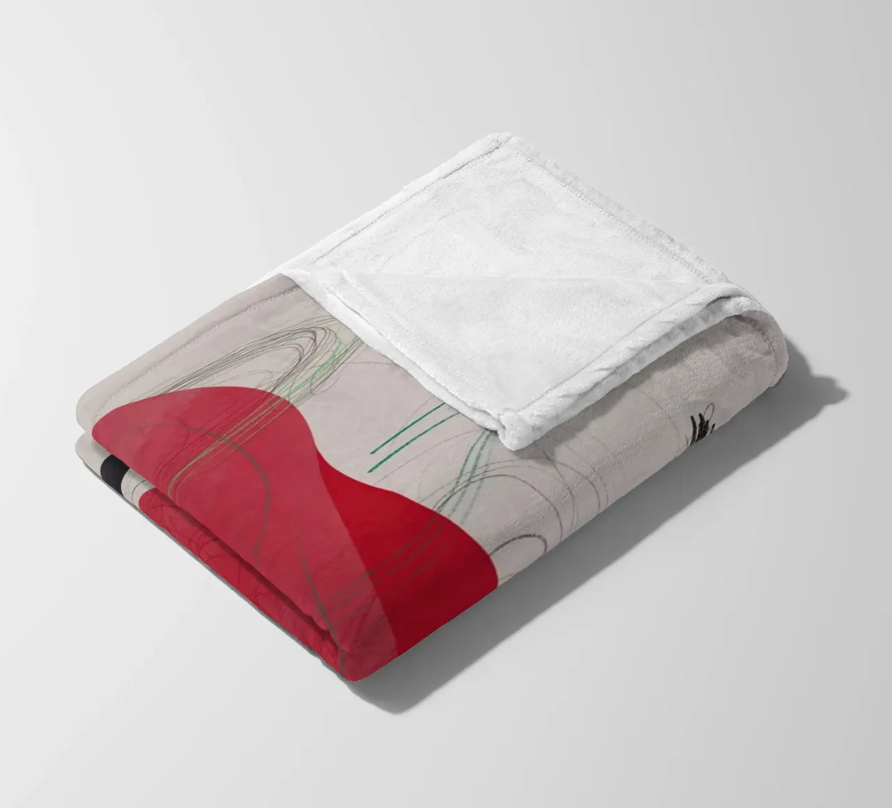 Abstrakte Zusammensetzung Fleecedecke von Little Dean