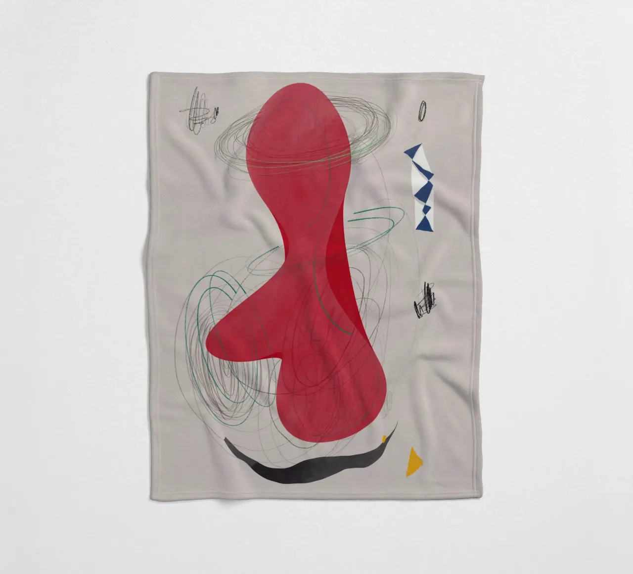 Abstrakte Zusammensetzung Fleecedecke von Little Dean