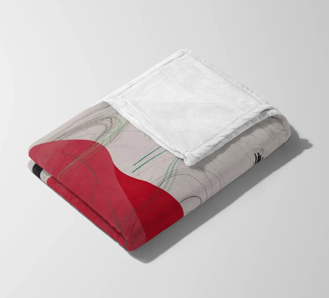 Abstrakte Zusammensetzung Fleecedecke von Little Dean