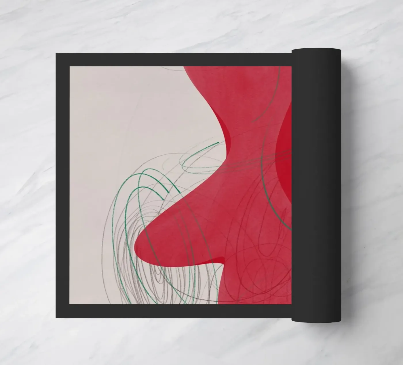 Abstract composition doormat by Little Dean