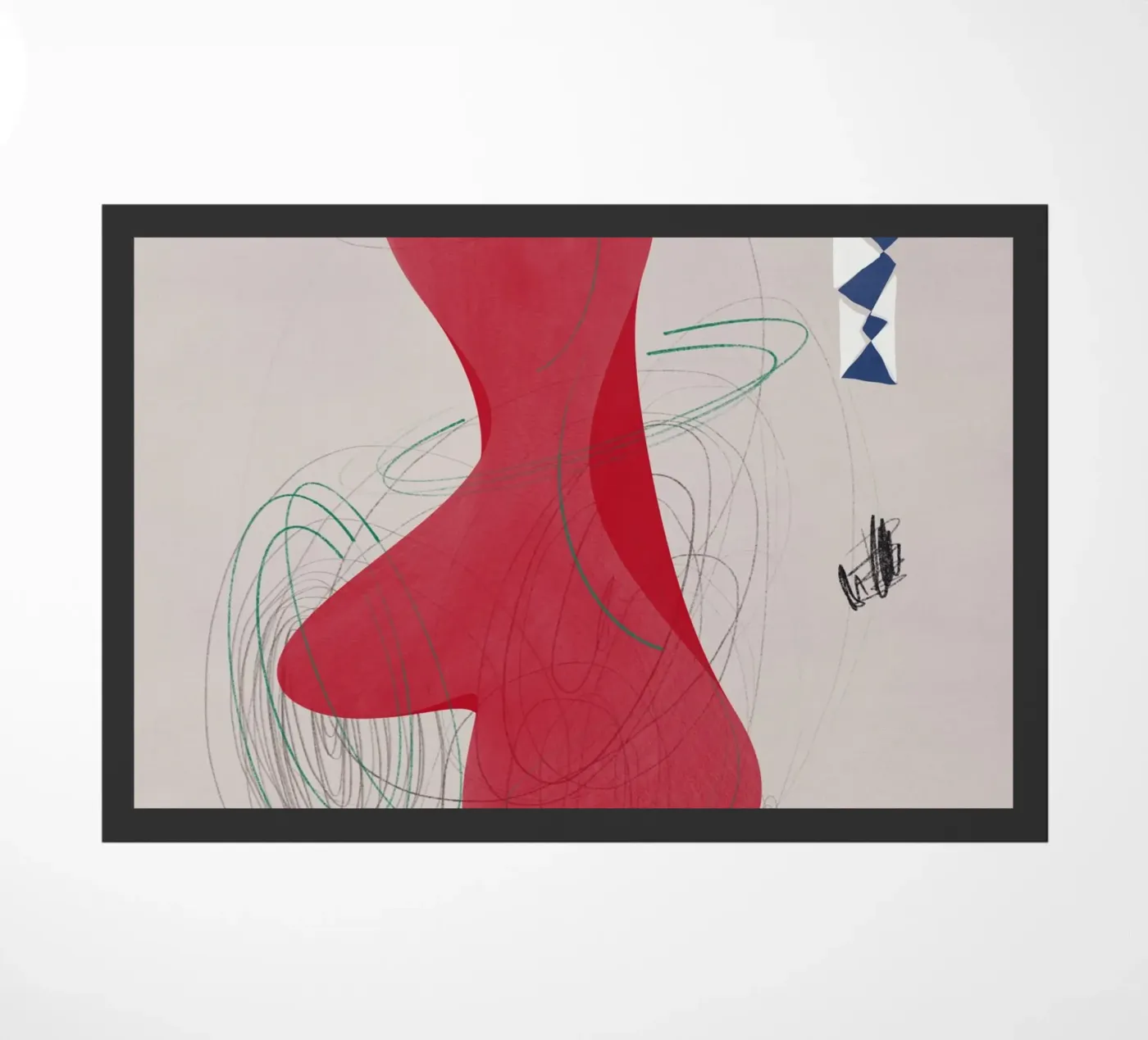 Abstract composition doormat by Little Dean