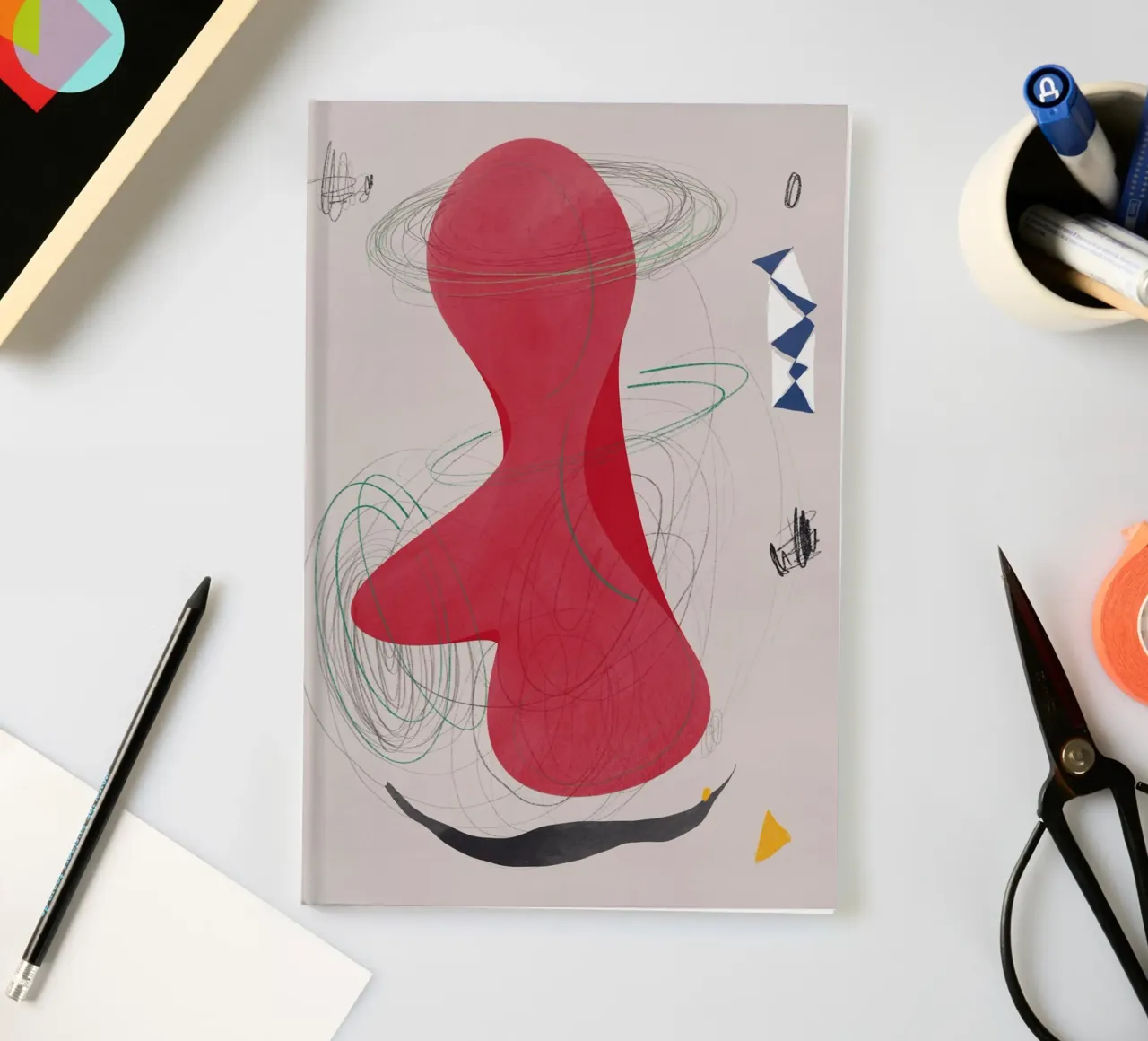 Abstract composition notebook by Little Dean