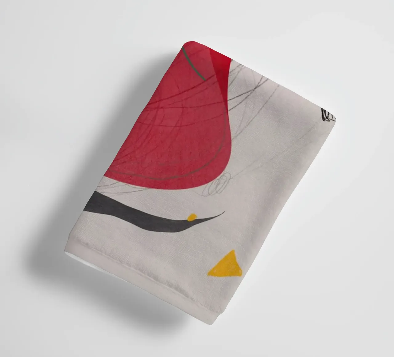 Abstracte samenstelling badhanddoek van Little Dean