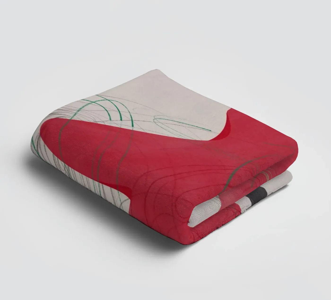 Abstract composition towel by Little Dean