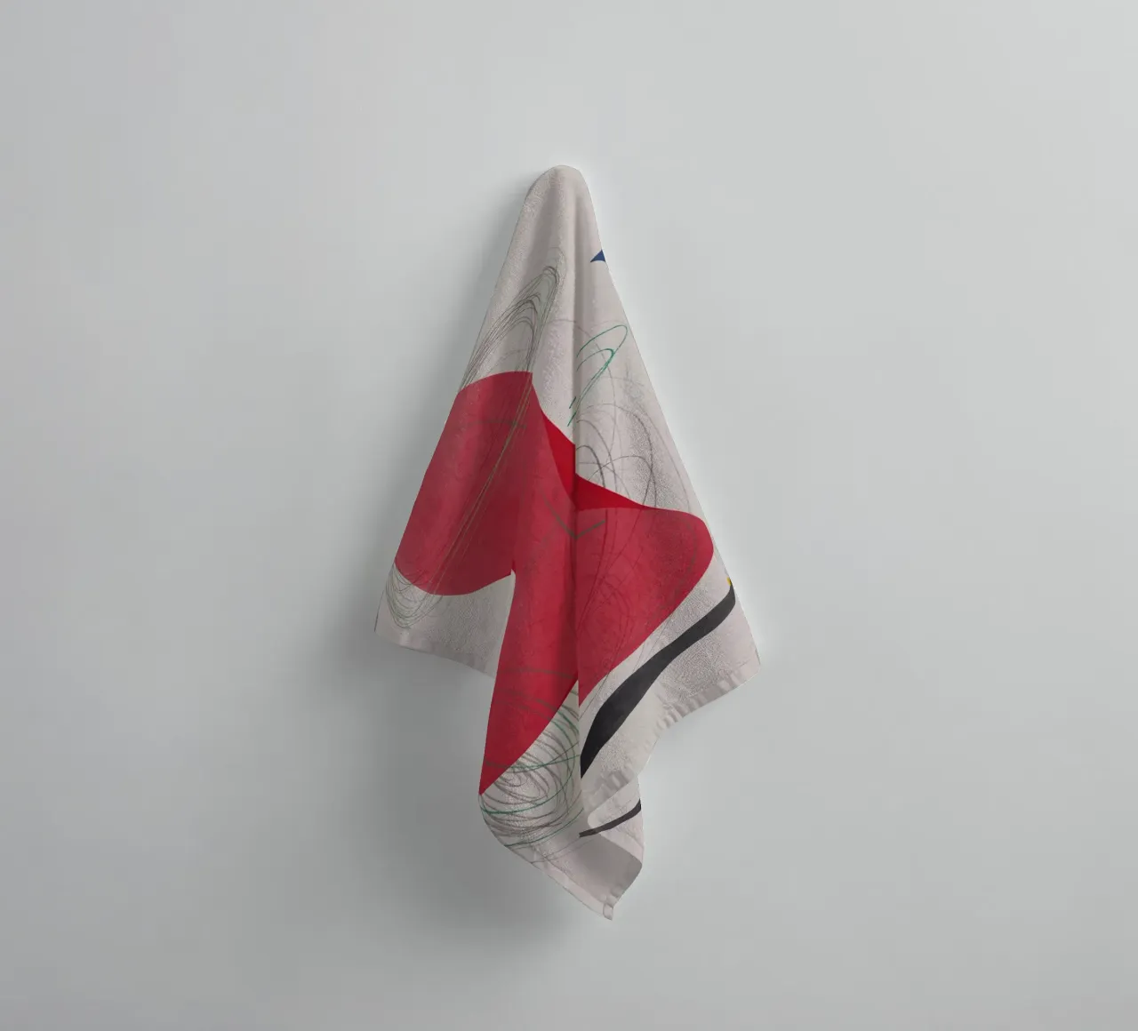 Abstracte samenstelling badhanddoek van Little Dean