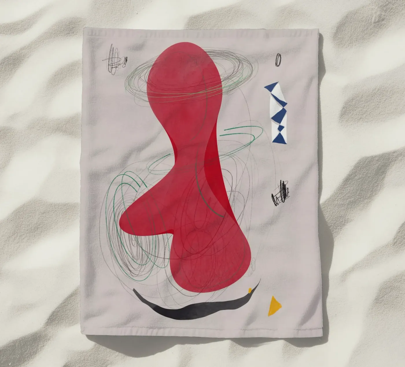 Composizione astratta telo mare da Little Dean