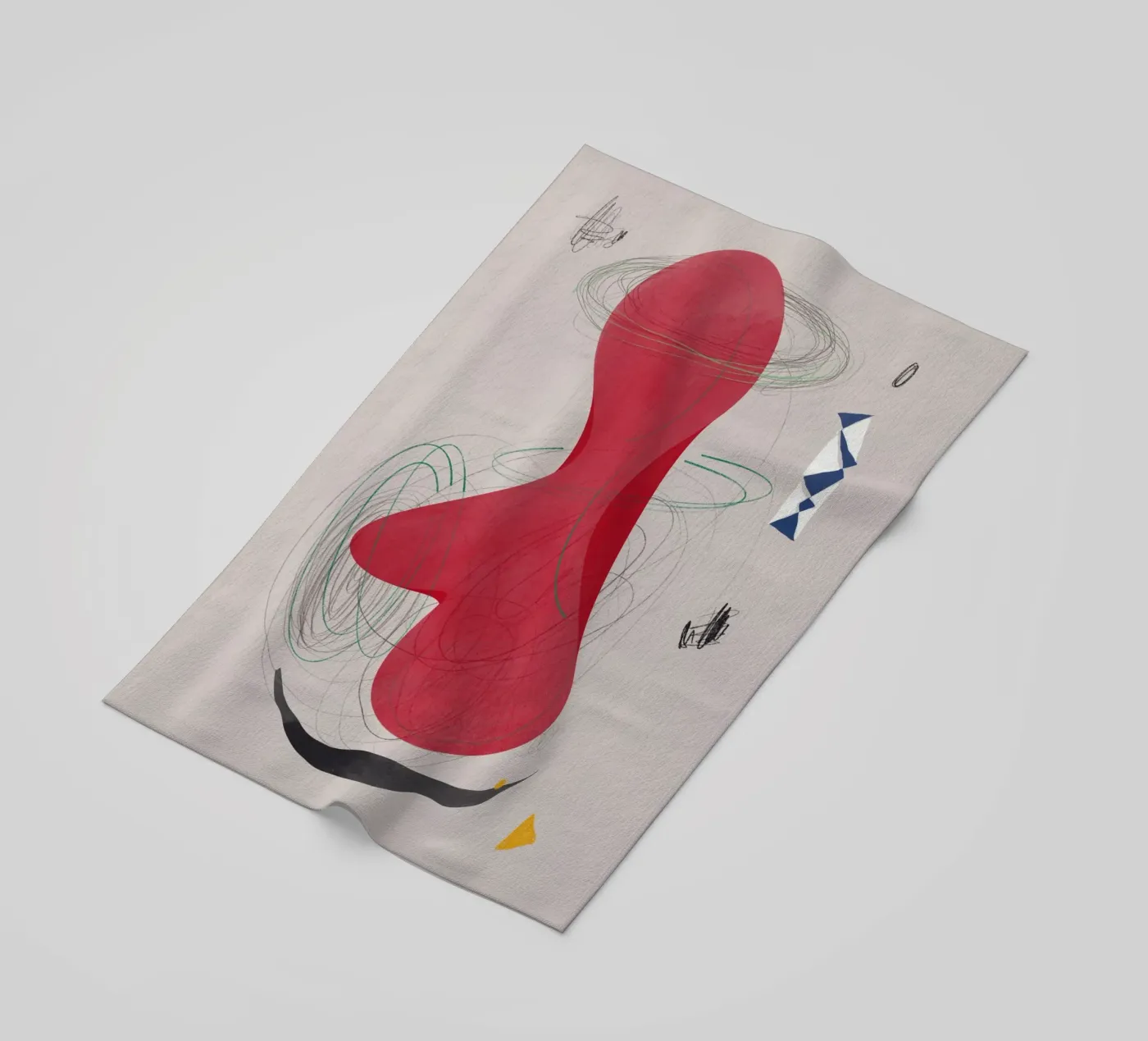 Composizione astratta telo mare da Little Dean