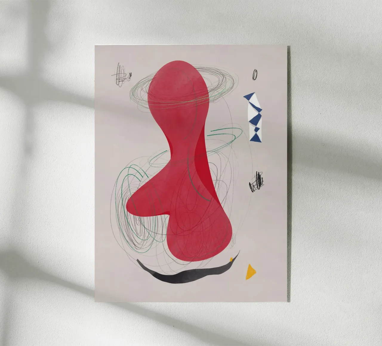 Composition abstraite plexiglas de Little Dean