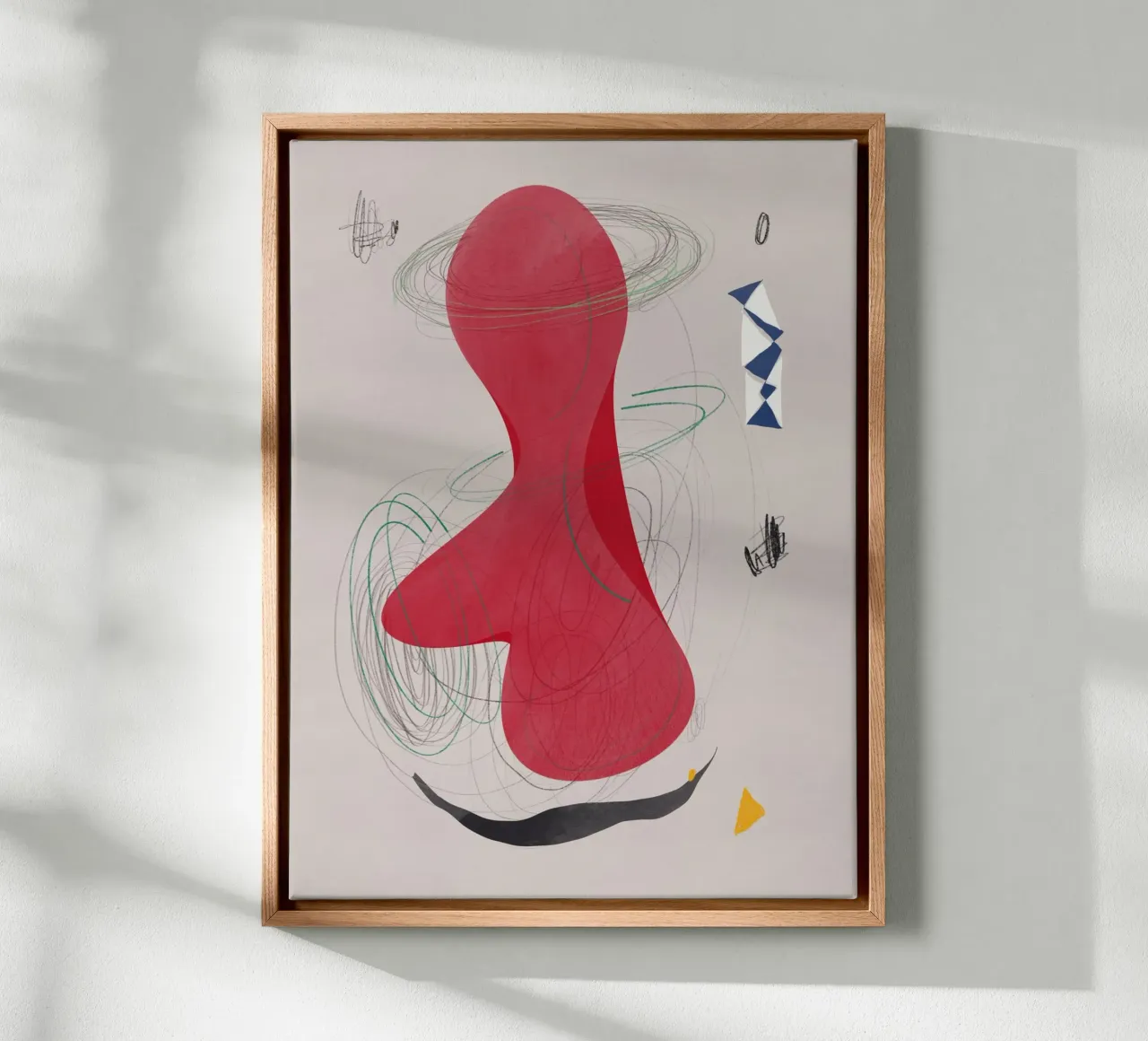 Abstract composition canvas by Little Dean