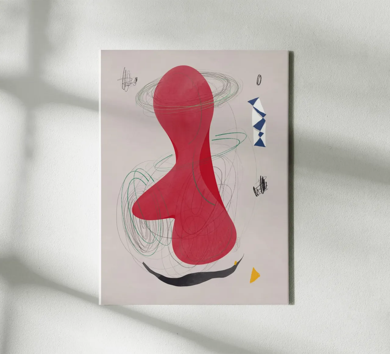 Abstract composition canvas by Little Dean
