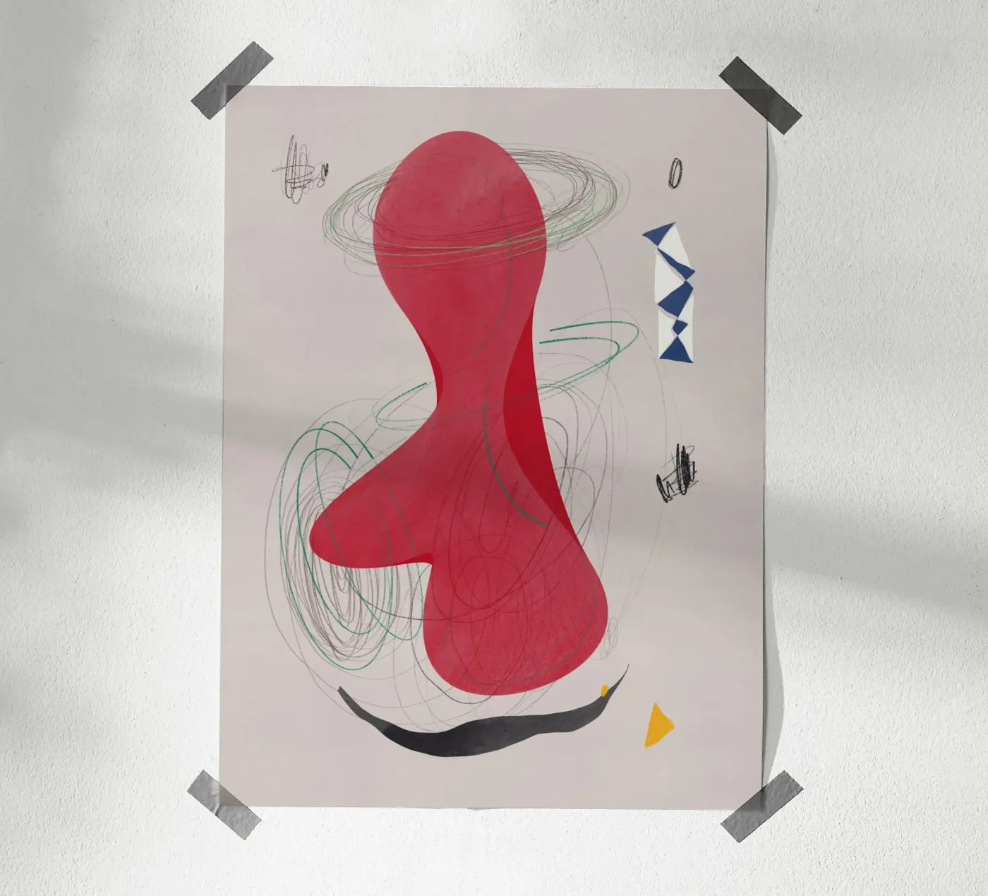 Abstract composition poster by Little Dean