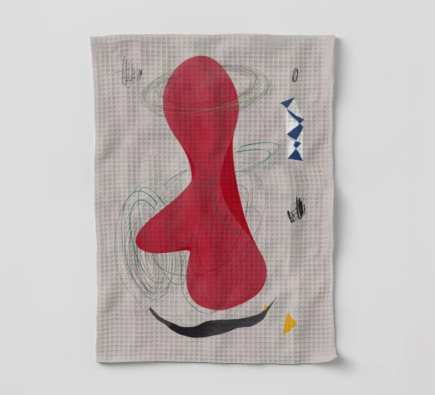 Composition abstraite torchon de Little Dean