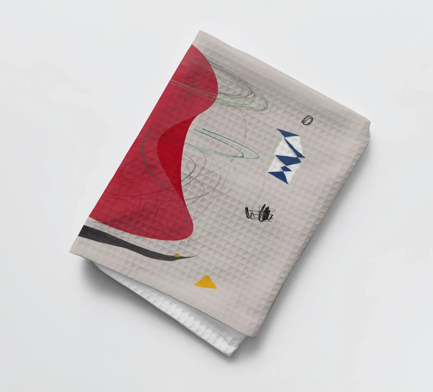 Composition abstraite torchon de Little Dean