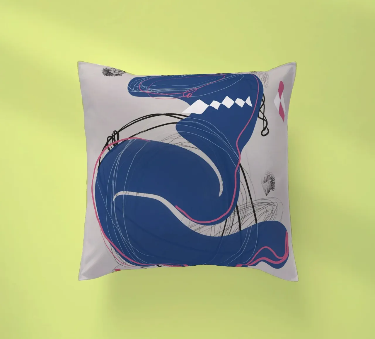 Composizione astratta 02 cuscino da Little Dean