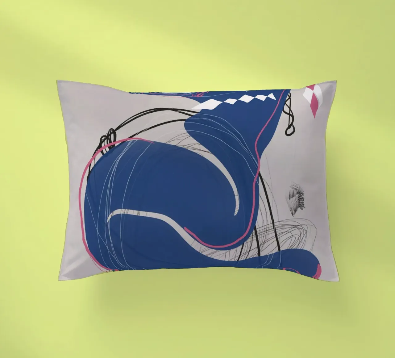 Composizione astratta 02 cuscino da Little Dean
