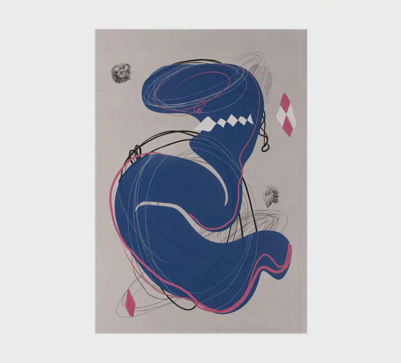 Abstract composition 02 notebook by Little Dean