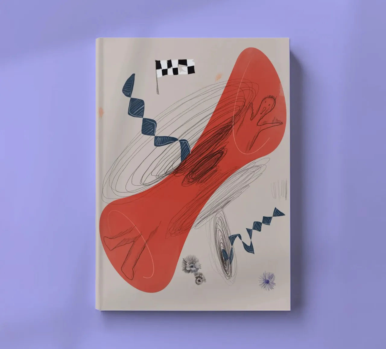 Abstract composition 03 notebook by Little Dean