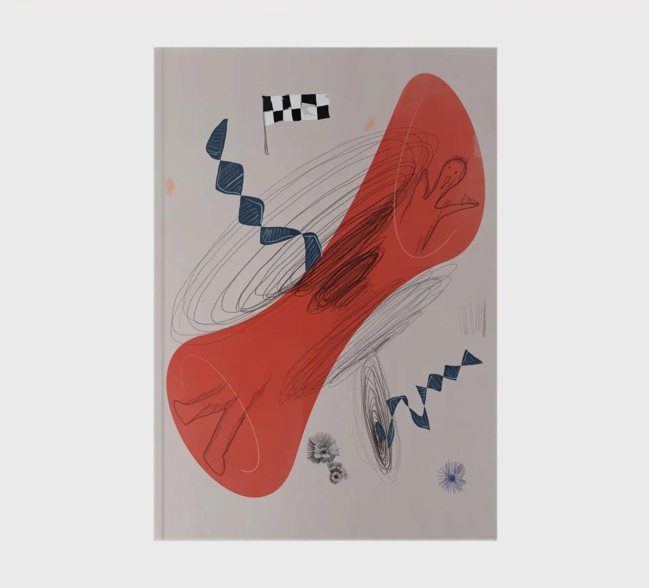 Abstract composition 03 notebook by Little Dean