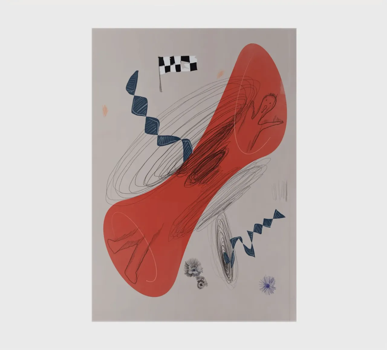 Abstract composition 03 notebook by Little Dean