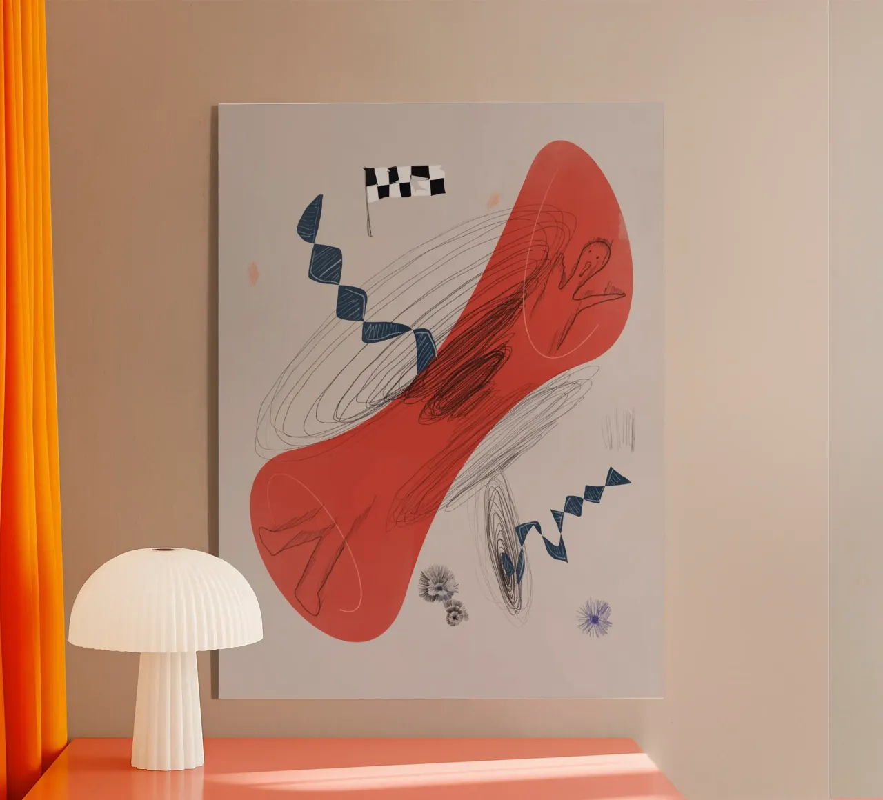 Composizione astratta 03 plexiglass da Little Dean
