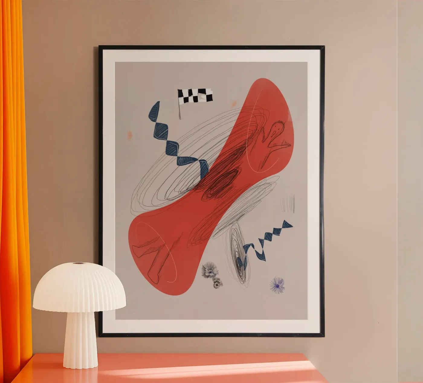 Abstract composition 03 poster van Little Dean