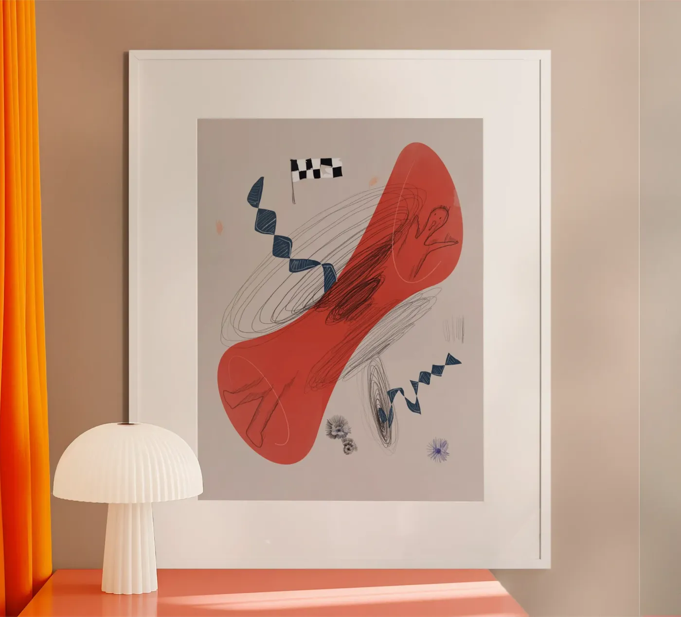 Abstract composition 03 poster van Little Dean