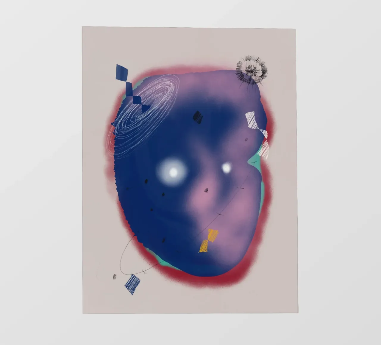 Composizione cosmica pellicola backlit da Little Dean