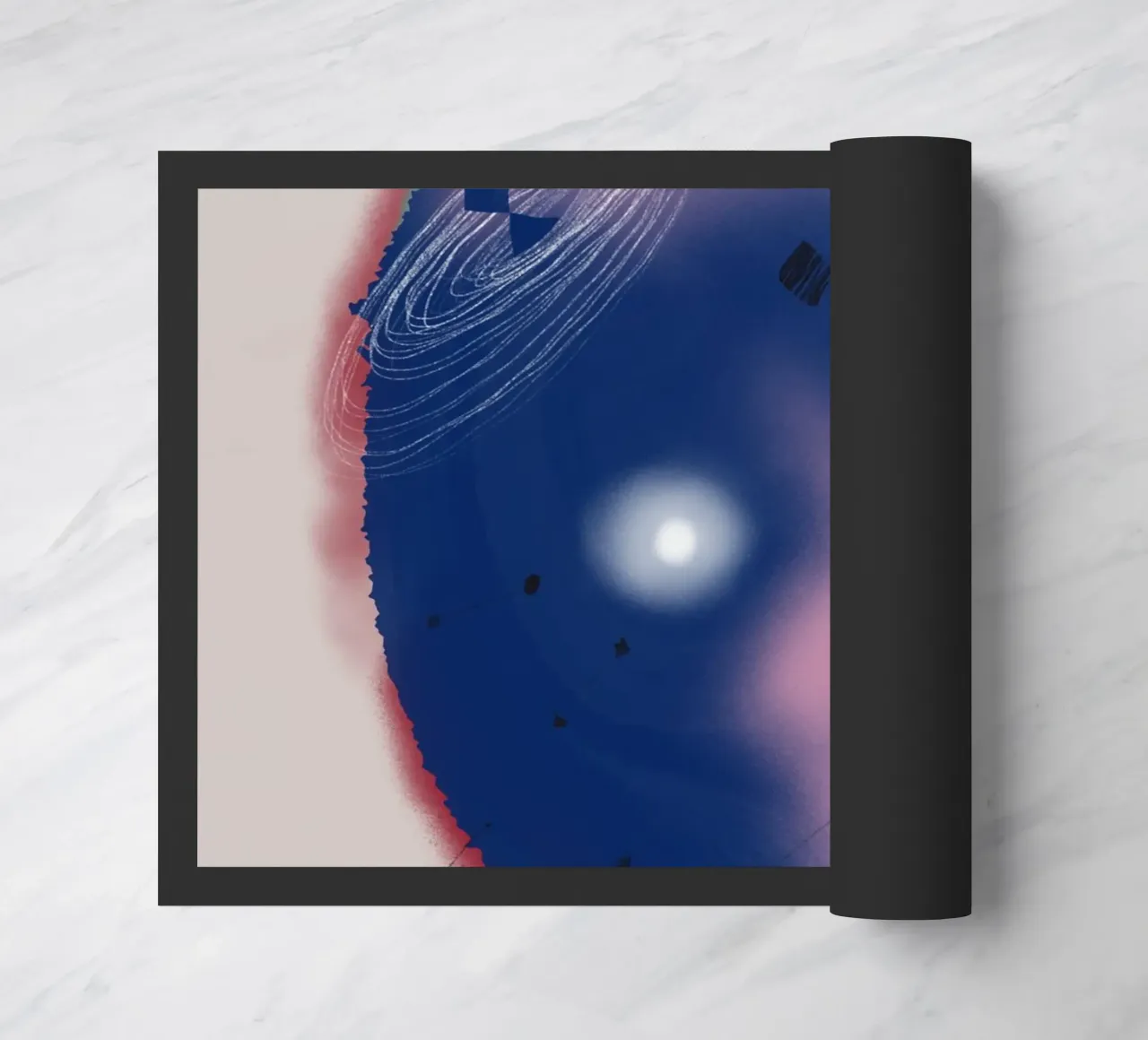 Cosmic composition doormat by Little Dean