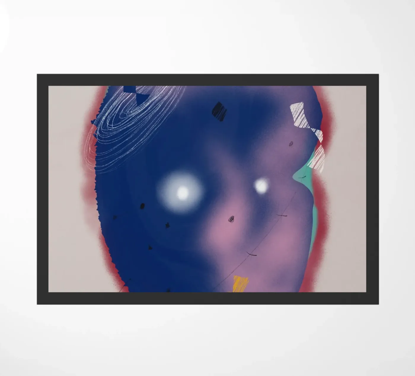 Cosmic composition doormat by Little Dean