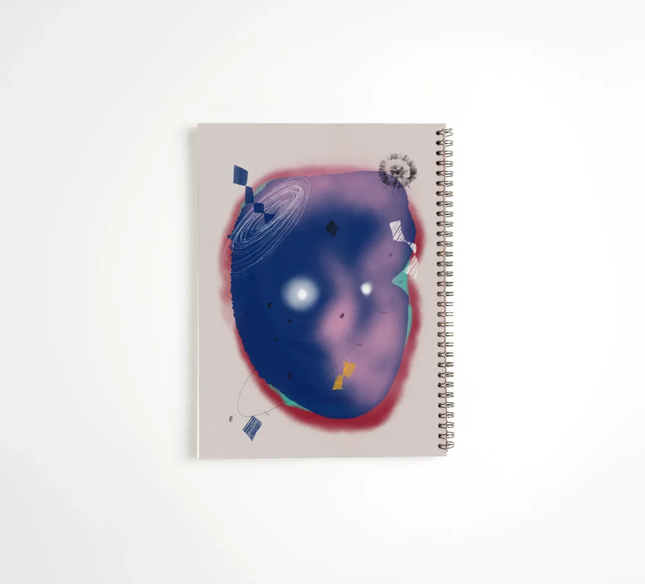 Cosmic composition spiral notebook by Little Dean