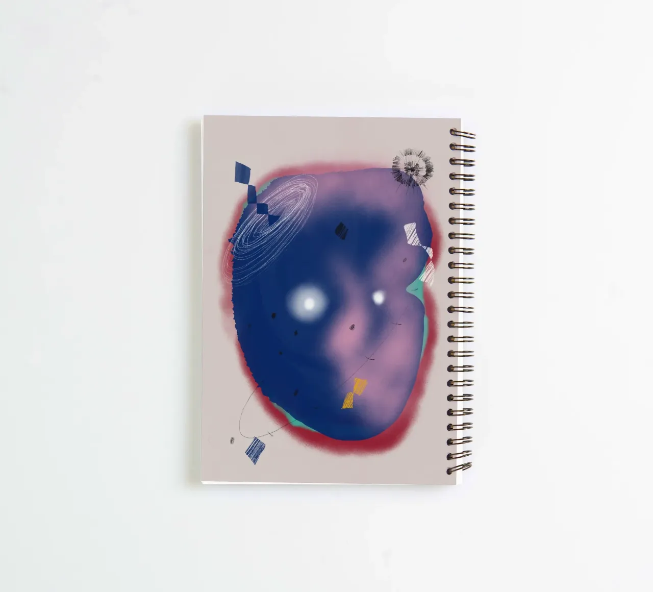 Cosmic composition spiral notebook by Little Dean