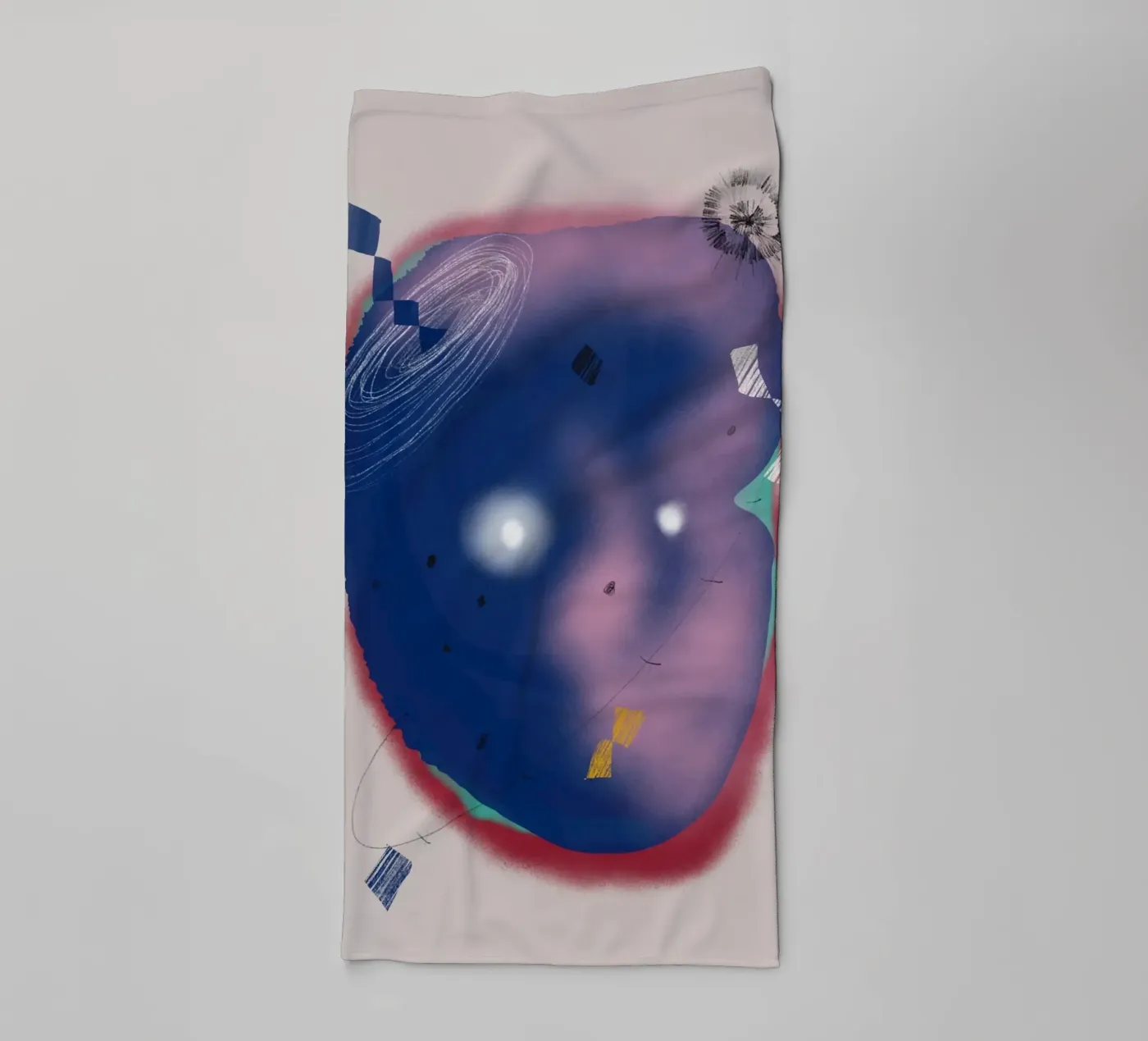 Cosmic composition towel by Little Dean