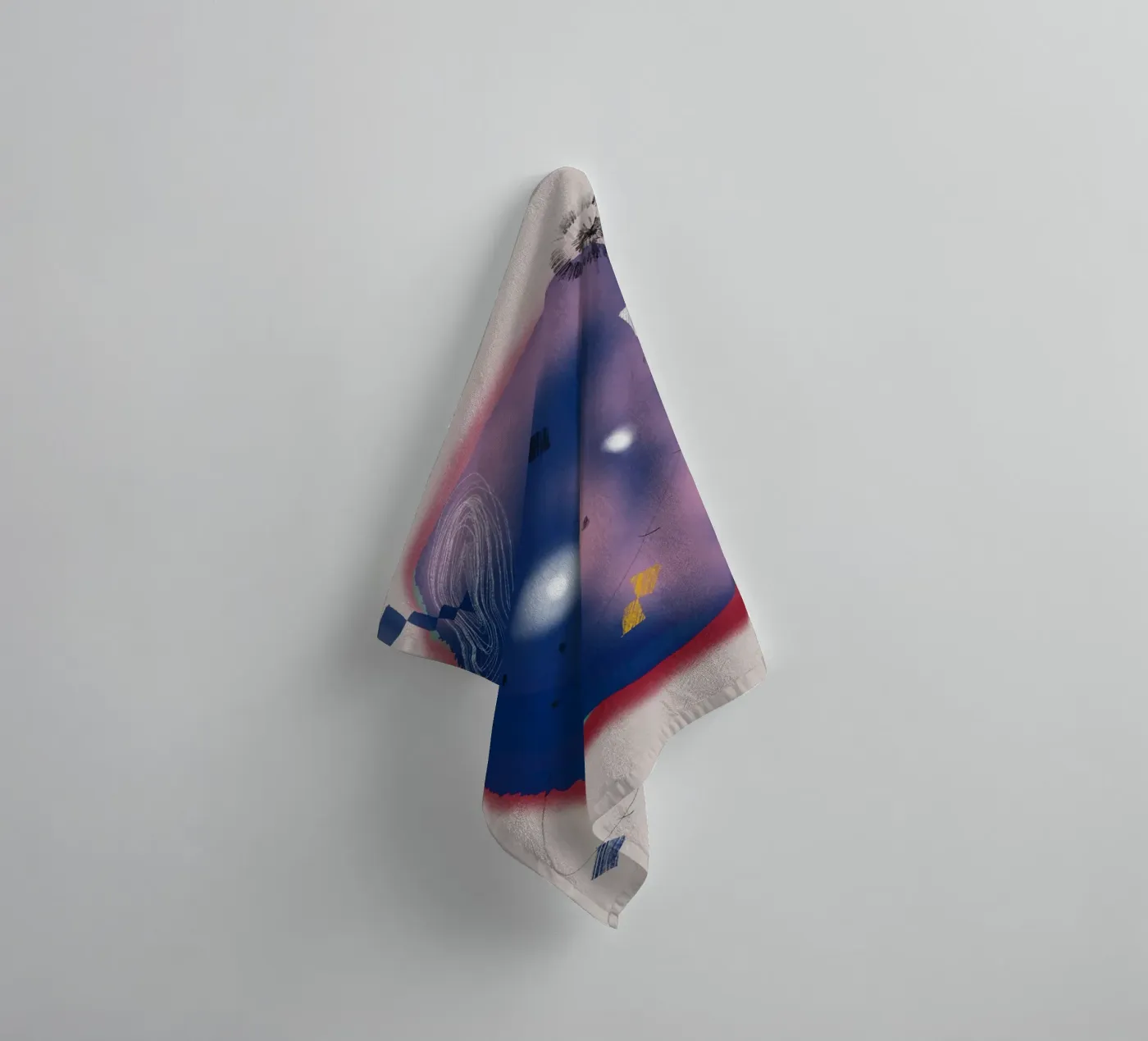 Cosmic composition towel by Little Dean