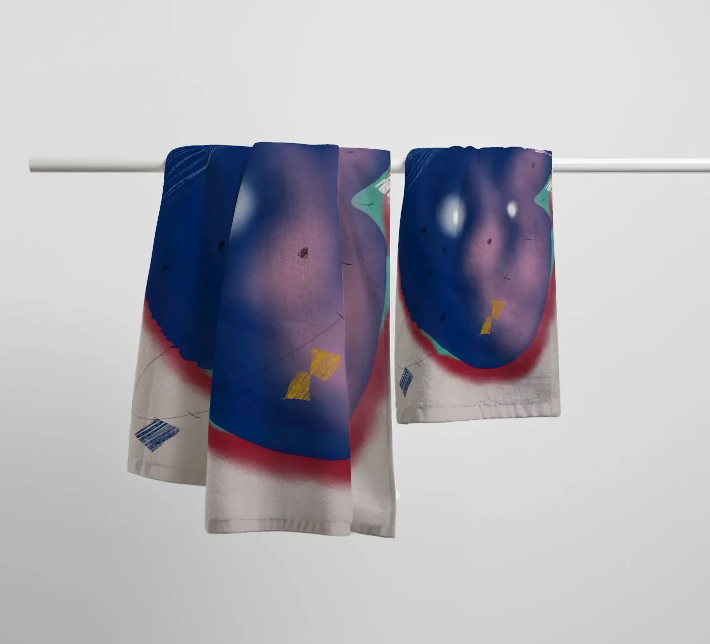 Cosmic composition towel by Little Dean