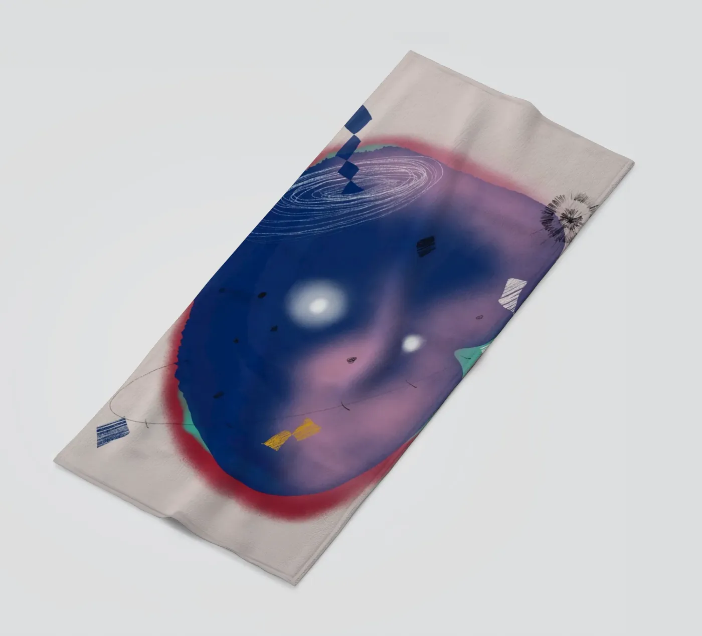 Kosmische samenstelling strandhanddoek van Little Dean