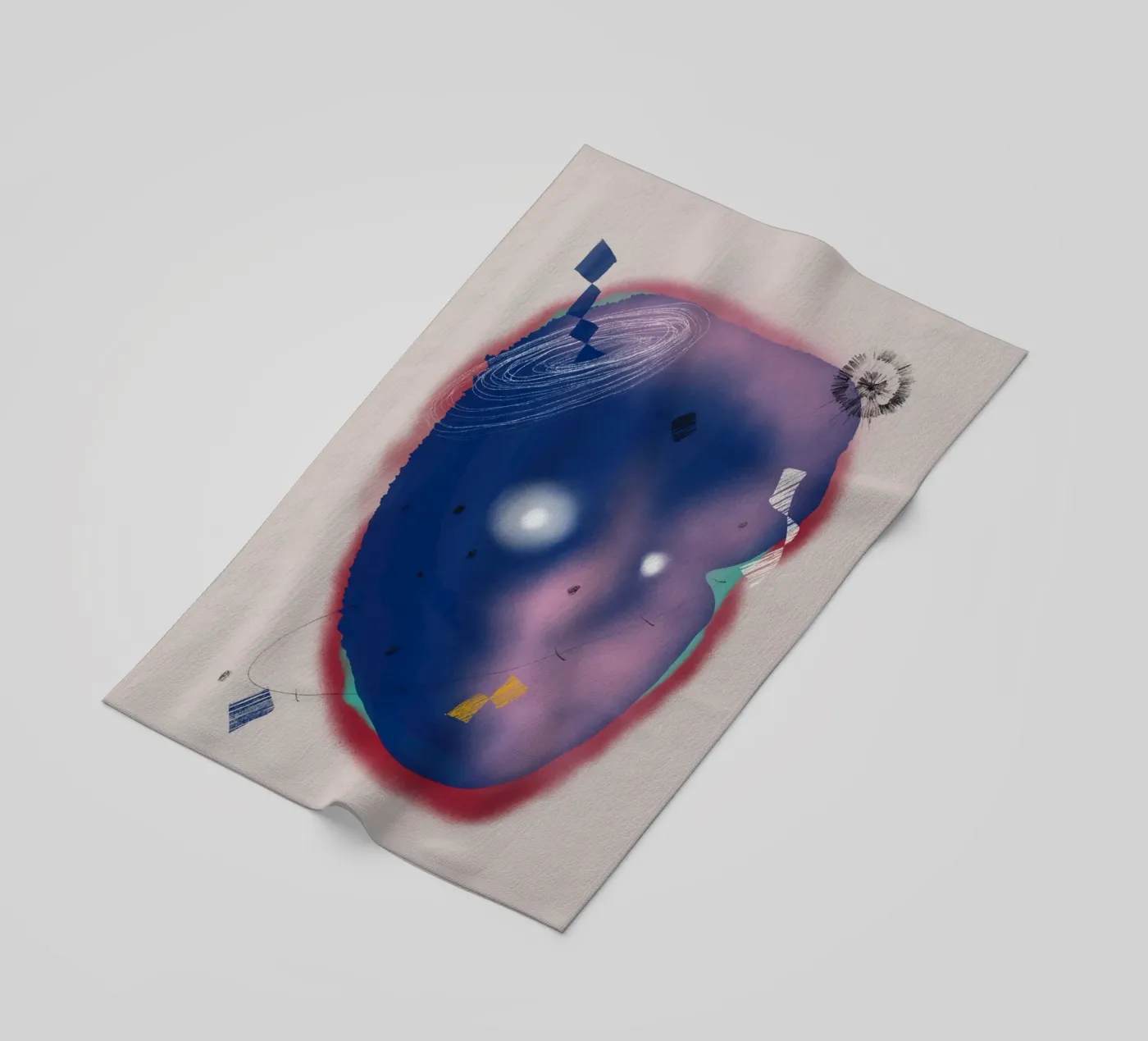 Kosmische samenstelling strandhanddoek van Little Dean