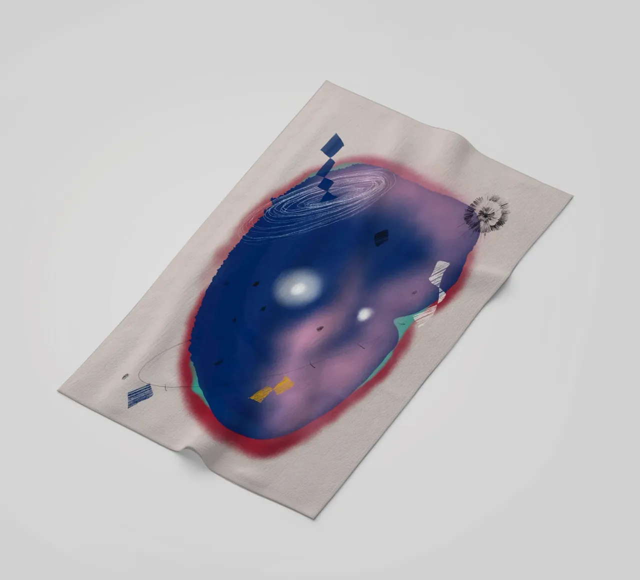 Composizione cosmica telo mare da Little Dean