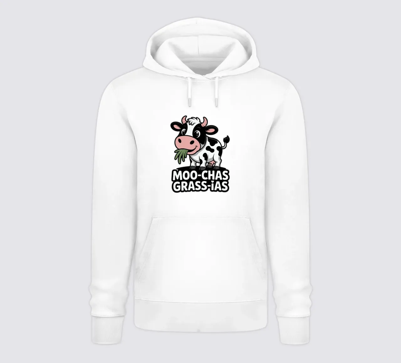 Moo-Chas Grass-ias felpa con cappuccio da edsonramosart