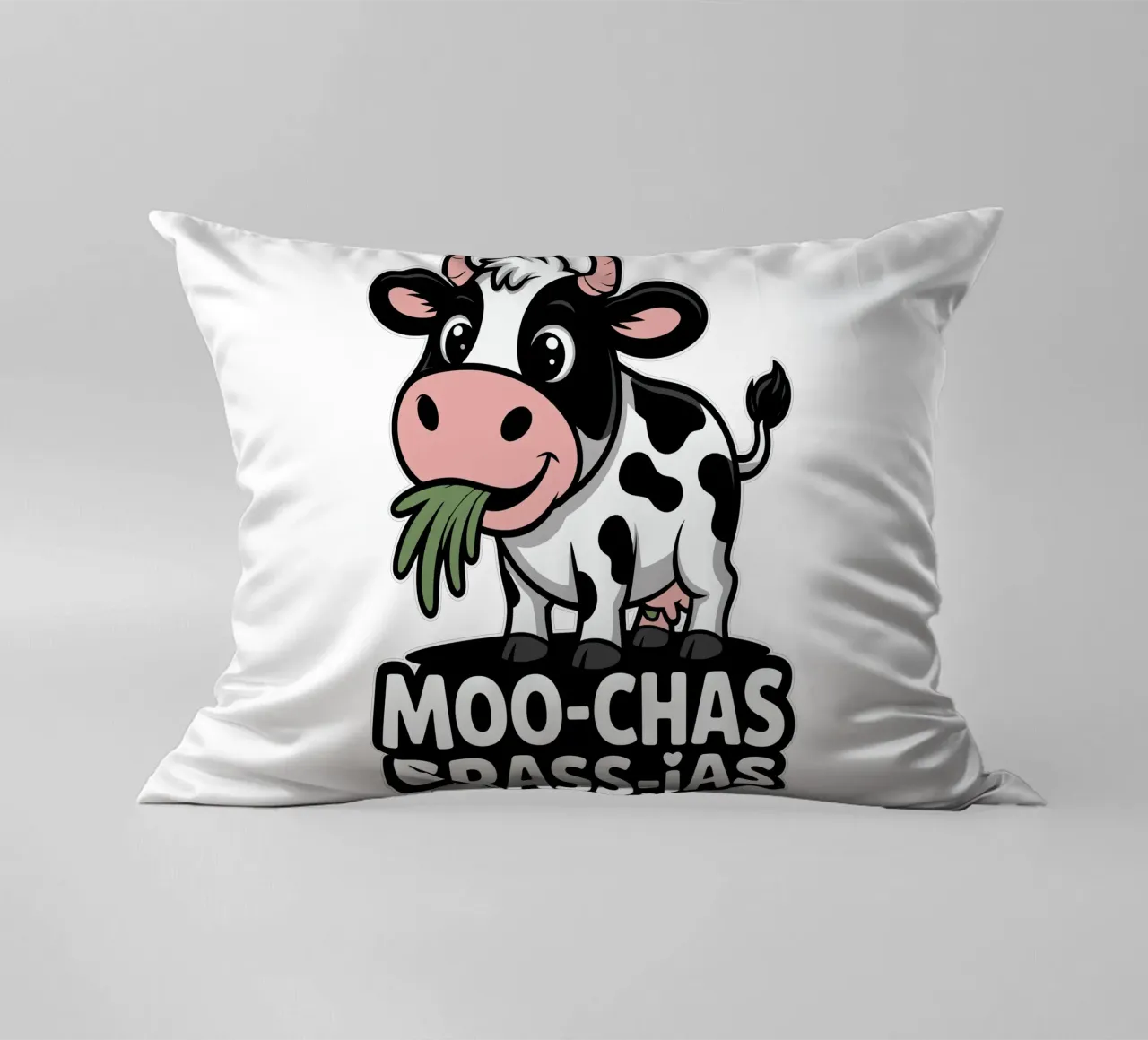 Moo-Chas Grass-ias cuscino da edsonramosart