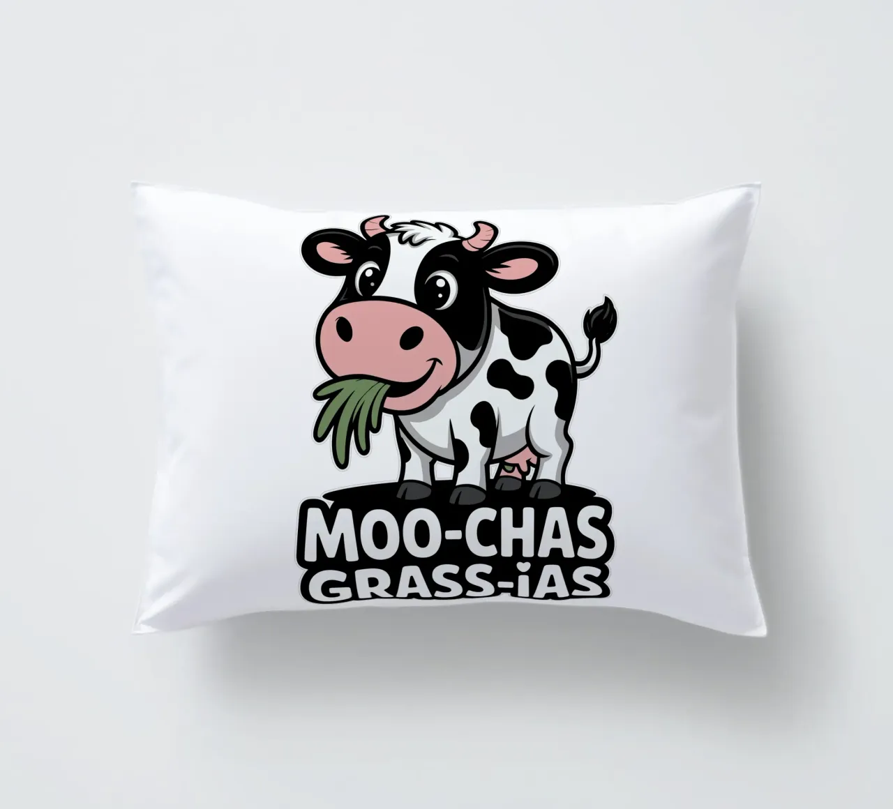 Moo-Chas Grass-ias cuscino da edsonramosart