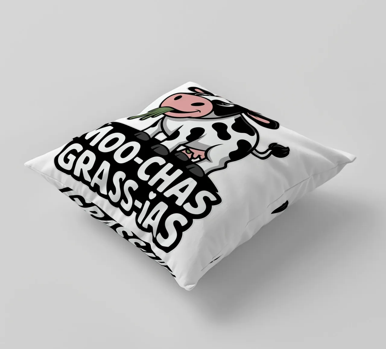 Moo-Chas Grass-ias cuscino da edsonramosart