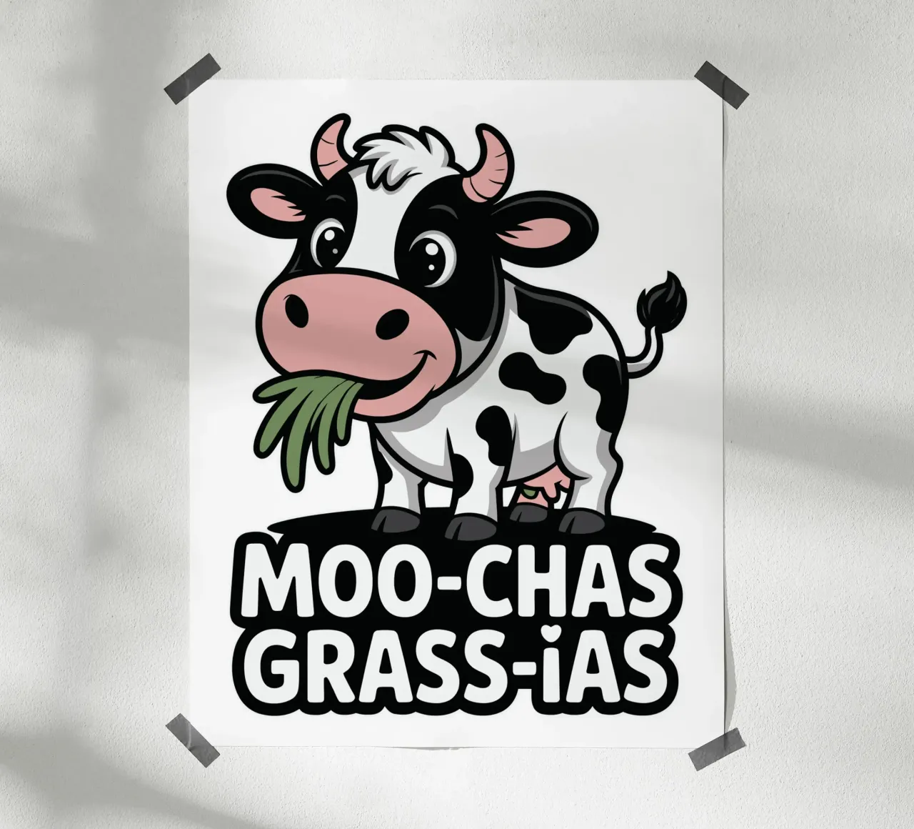 Moo-Chas Grass-ias poster da edsonramosart
